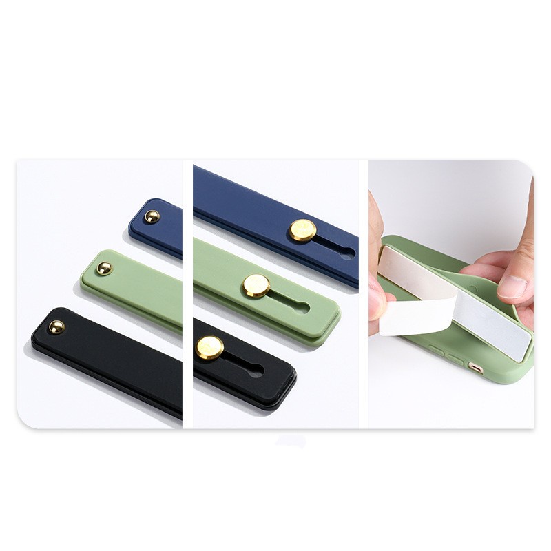 [ Universal Candy color wristband Silicon Strap Push Phone holder Compatible with  &amp; Android Phone ]