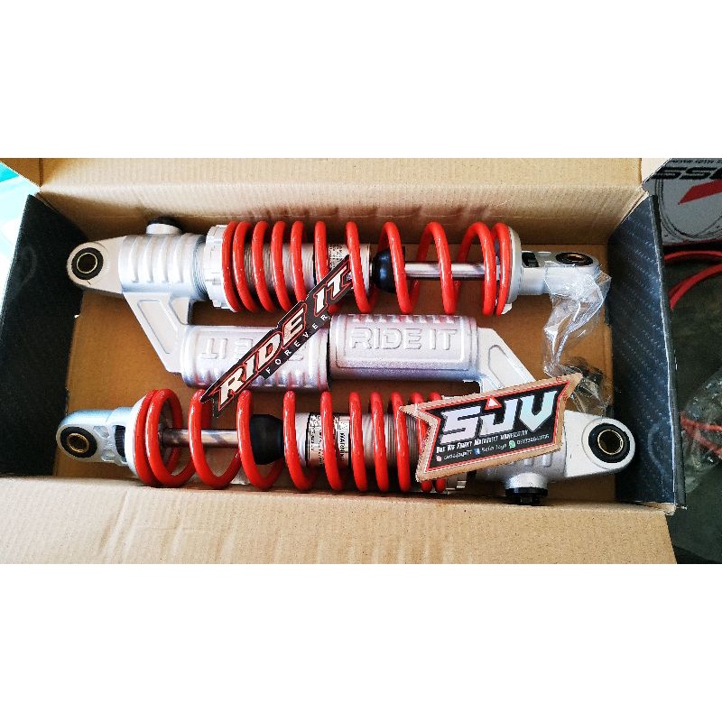 SHOCK RIDE IT KAYABA TABUNG UK 32 RED &amp; BLACK MURAH