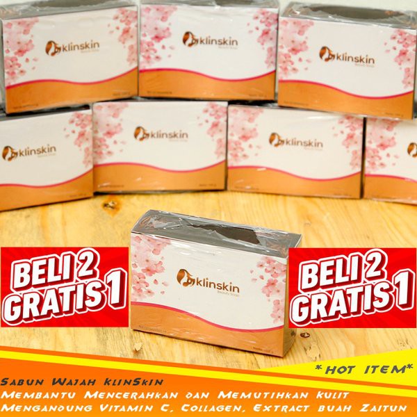 [Paket 10 Pcs] Sale Original Sabun Klinskin, Sabun Pemutih Klinskin, Sabun Pemutih Badan Klinskin