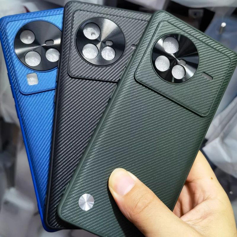 Casing Vivo X80 / X80 Pro Kevlar Premium Case Serat Carbon