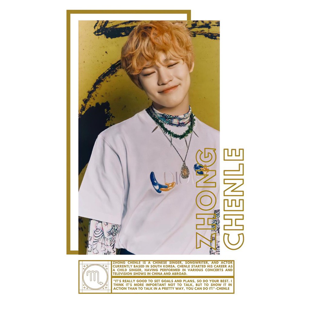 Baju Variasi Bio Nct Zhong Chenle / Nct Dream / SM Entertaiment