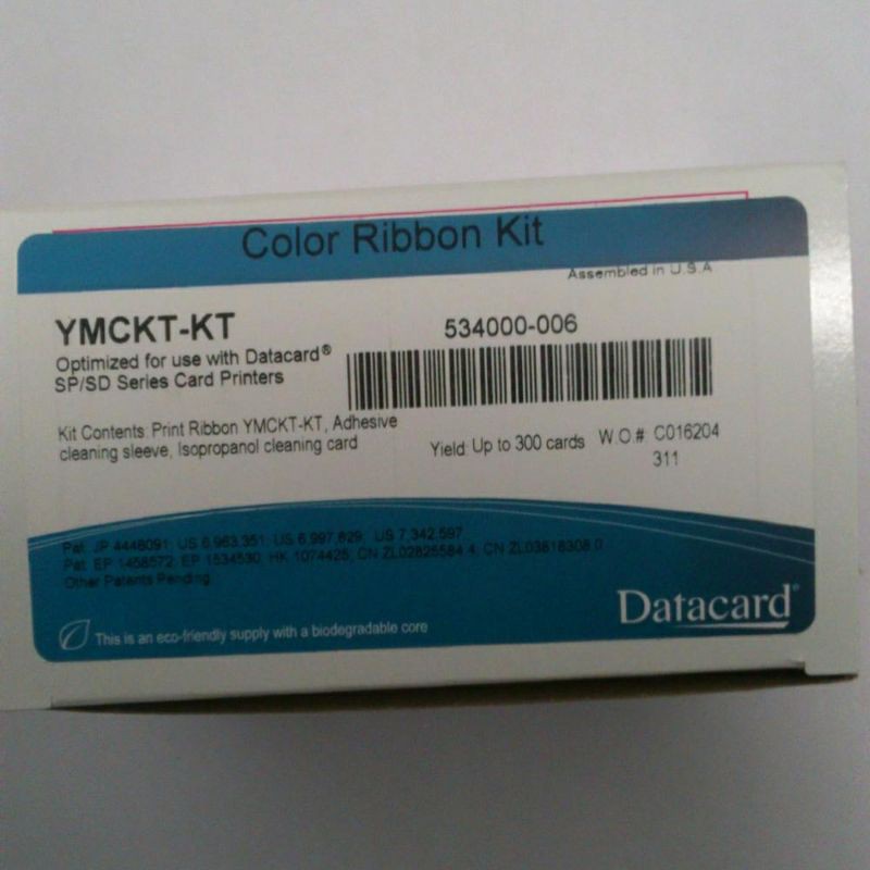 Ribbon Datacard Color YMCKT-KT - 300 Image PN: 534000-006