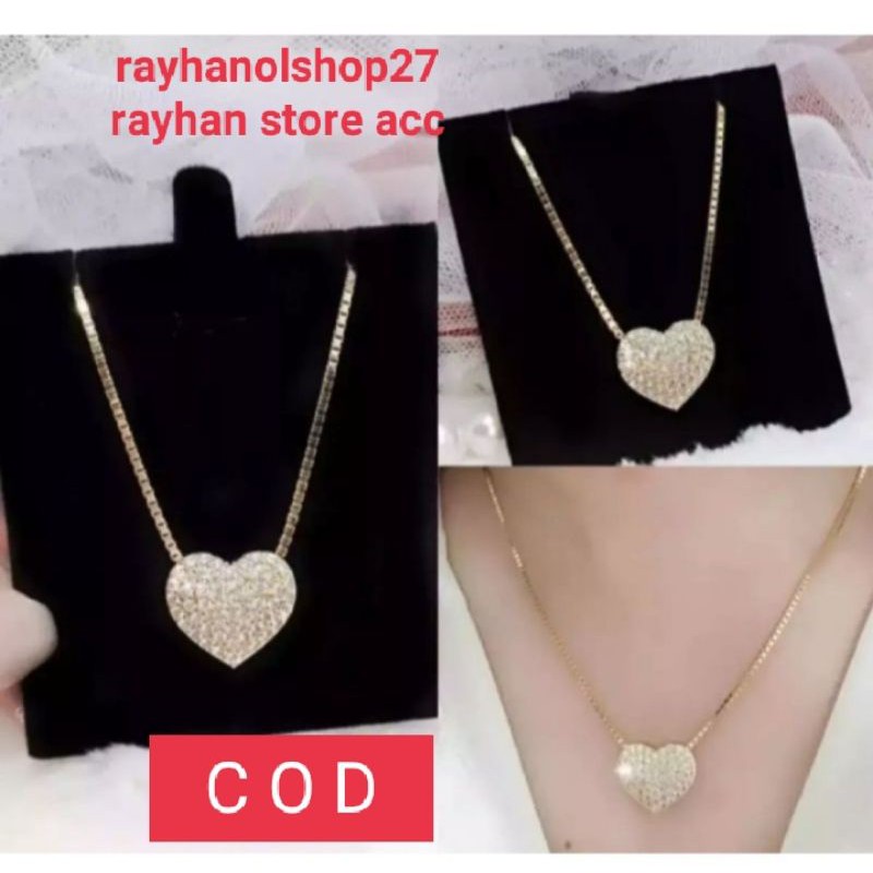 KALUNG Wanita Liontin LOVE Gold terbaru termurah