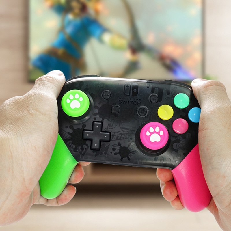 2 Pcs Case Tombol Jempol Dan 4 Pcs Untuk Controller Nintendo Switch Pro