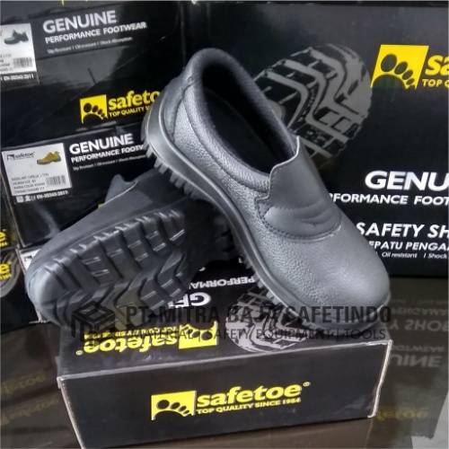 Sepatu Safety Kitchen Chef Slop Hitam / Sepatu Safetoe Draco Black L-7019