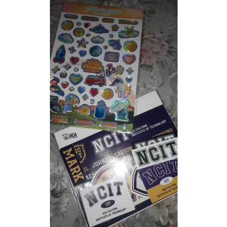 STICKER LAPTOP DECO NCIT MARK & STICKER EPOXY NCT & STICKER GITD