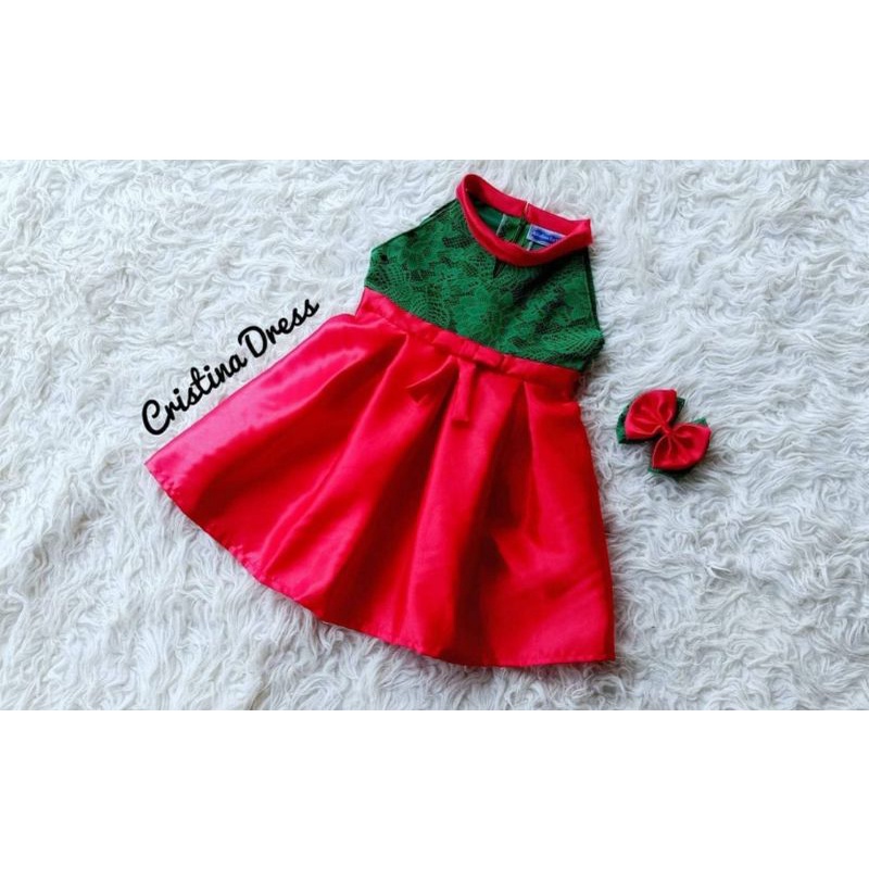 DRESS NATAL/KOSTUM NATAL/SERAGAM NATAL/DRESS NATAL ANAK