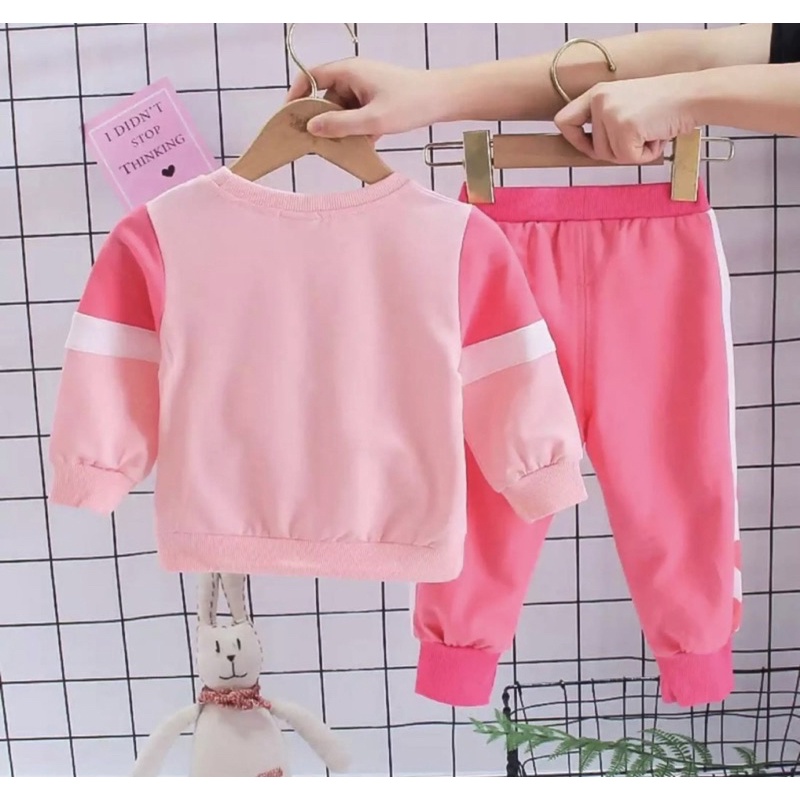 freeongkir setelan sweater anak setelan anak perempuan grosir 1-5 tahun