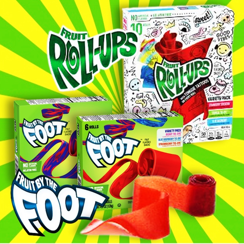 Fruit Roll-Ups & Fruit By The Foot Belt Sweet Fruit Flavored Candy  import Candy, Permen