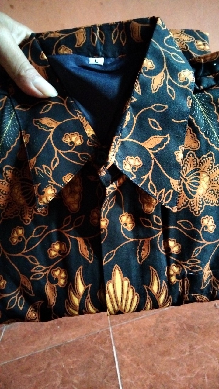 Gadhing Kemeja Batik Pria Lengan Panjang Full Furing Bahan Katun Sragenan By Kanaya