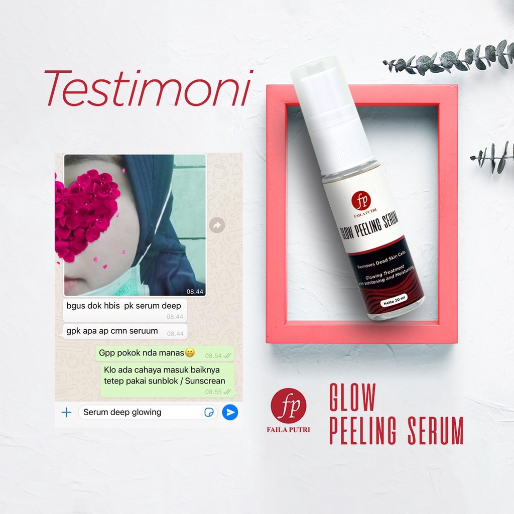 GLOW PEELING SERUM FAILA PUTRI / glowing pemutih wajah BPOM / peeling serum