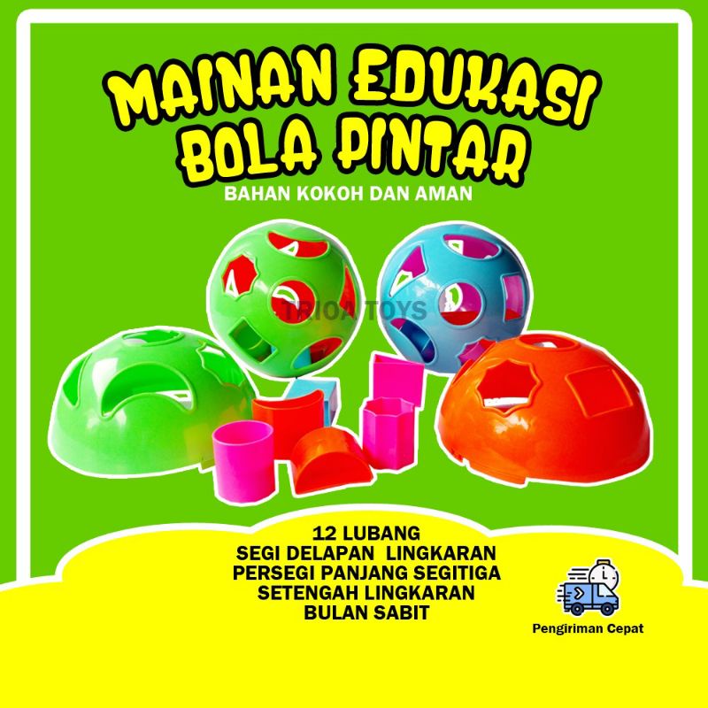 TR BOLA PINTAR GEOMETRI/MAINAN EDUKASI GEOMETRI