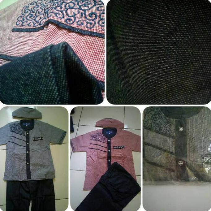 baju koko anak termurah Baju Koko Anak Stelan bahan levis Grosiran Murah ready stock