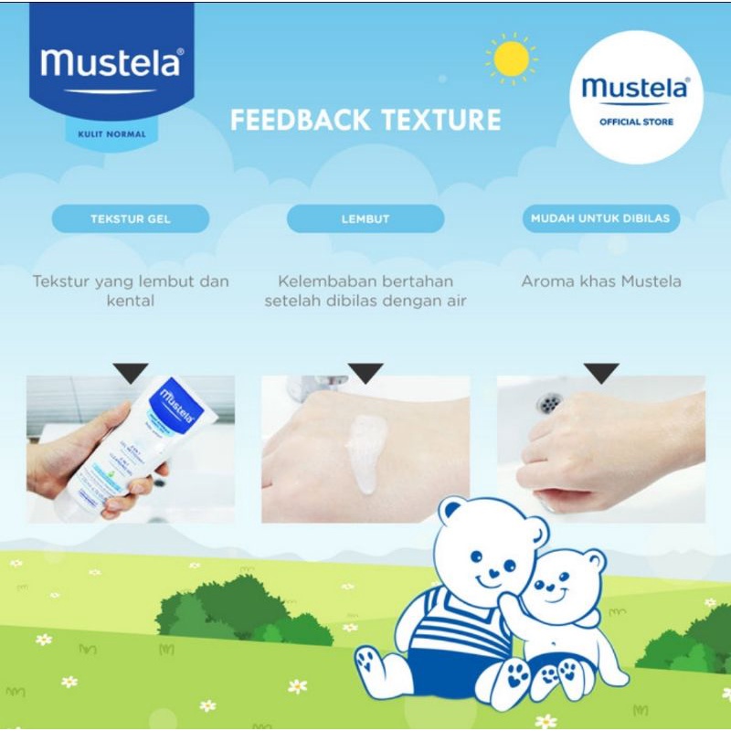 Mustela Bebe 2 in 1 Cleansing Gel 200 ml/Sabun Mandi Bayi Mustela