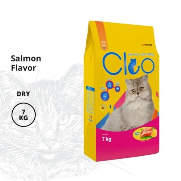 Makanan Kucing Cleo Salmon 7kg 7 kg Cat Food Pakan Dewasa Kering