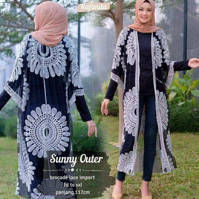 Sunny Outer Wanita Long Cardy Muslim Long Cardigan Muslim Outer Muslim _Termurah