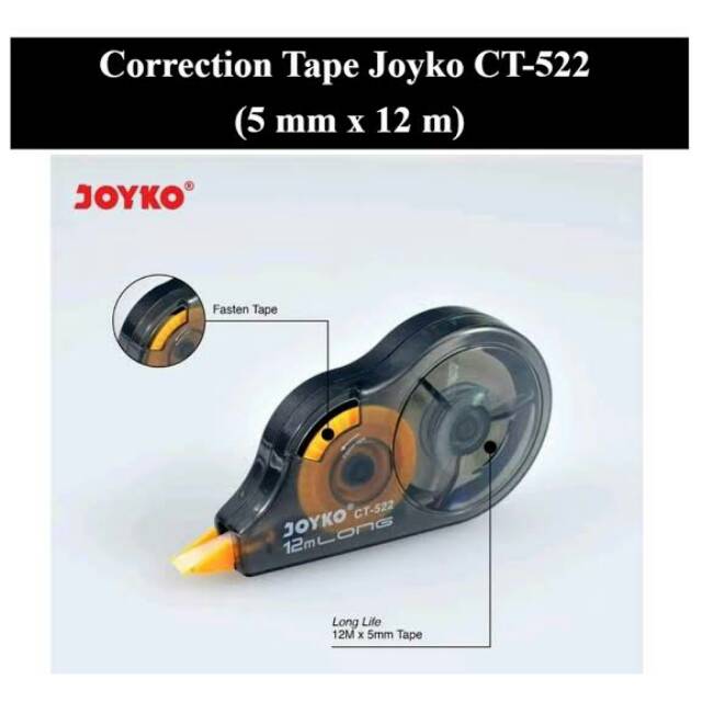 

Tip-ex Kertas / Correction Tape Joyko CT-522