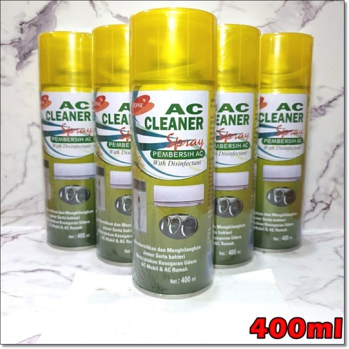 [BISA COD] ZONE Cairan Pembersih Evaporator Pengharum AC Mobil Rumah AC Cleaner Spray Foam 400ML