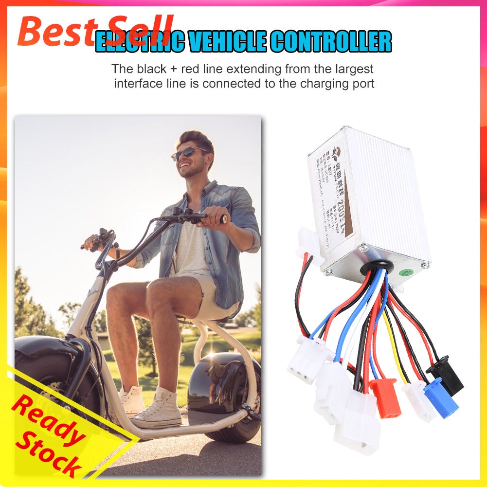 24V 250W Electric Bicycle Brushed Controller for Motor Scooter E-bike Parts