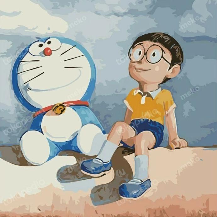 

Paint By Number 50X40/ Set Paket Melukis Anak Kids-D Painting Doraemon