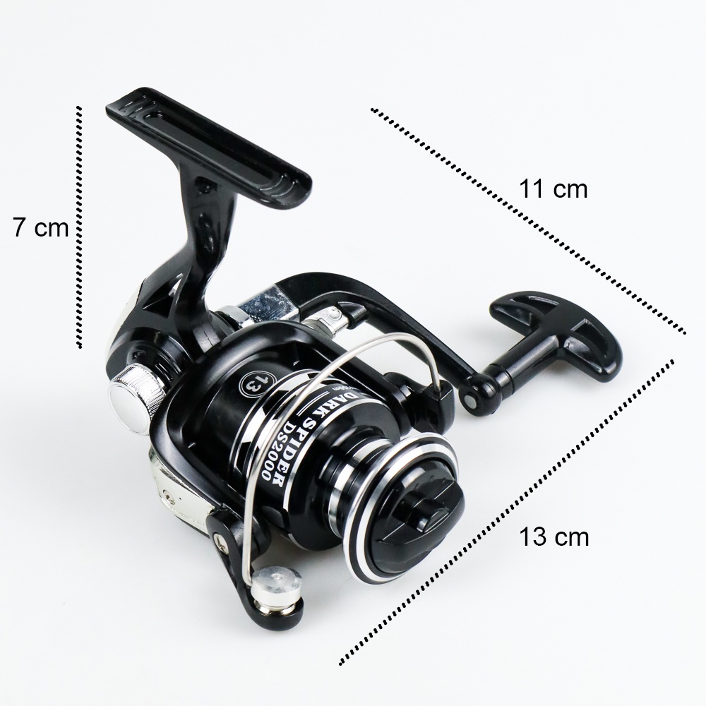 Debao Dark Spider DS2000 Spinning Reel Pancing 5.2:1 12+1 Ball Bearing