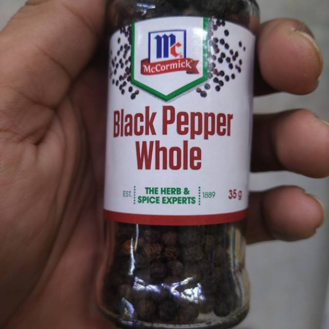 

mc cormick black pepper whole 35gr biji lada hitam spice expert