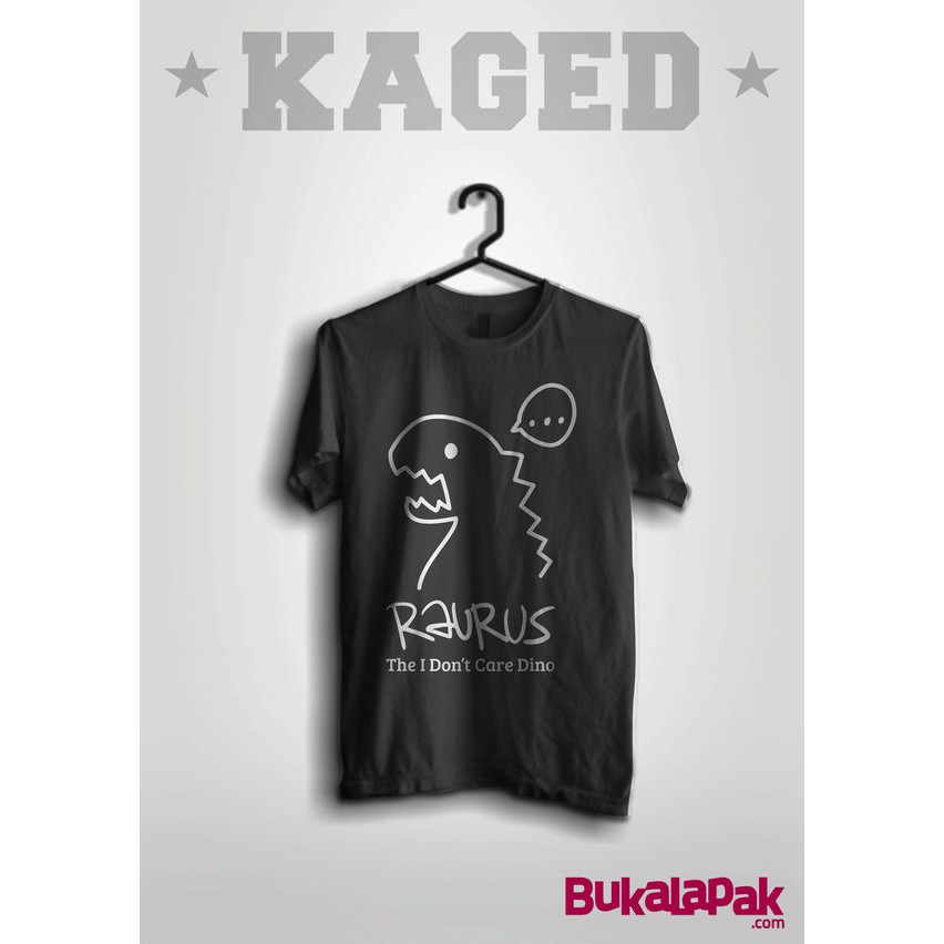 Kaos  Baju Kata-Kata Plesetan Raurus Hitam XS - 6XL