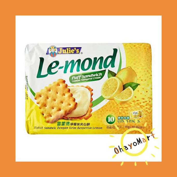 

Julies Lemon/ Julie's Le-mond Lemon/ Biskuit Lemon 170g TERLENGKAP Kode 64