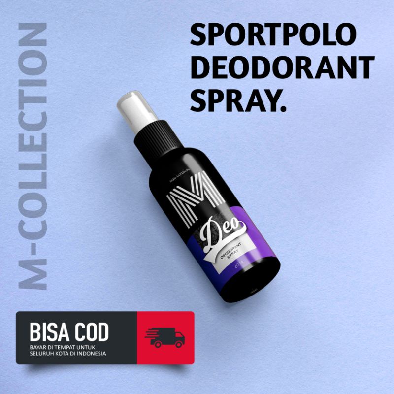 Deodorant Spray MDEO Polosport 60ml Deodoran Tawas