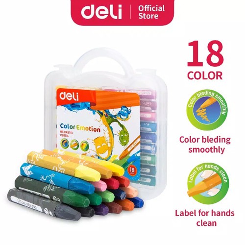 

DELI - EC20114 / Crayon Anak-Anak Isi 18 / Alat Lukis Murah