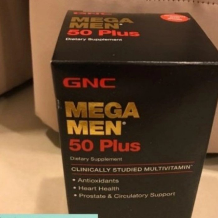 GNC Mega Men 50 Plus Multivitamin Original - Gnc Mega Men Original
