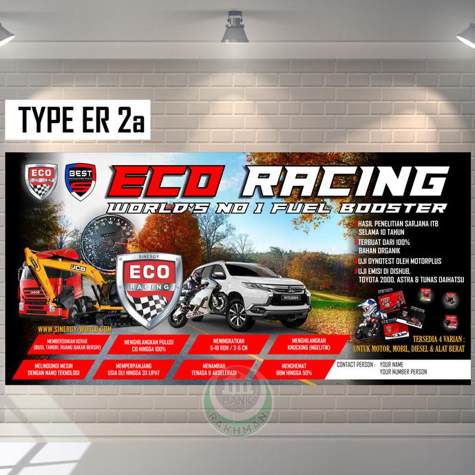 Helnan_Store | Spanduk / Banner | Eco Racing Indonesia | Ukuran 2M X 1M