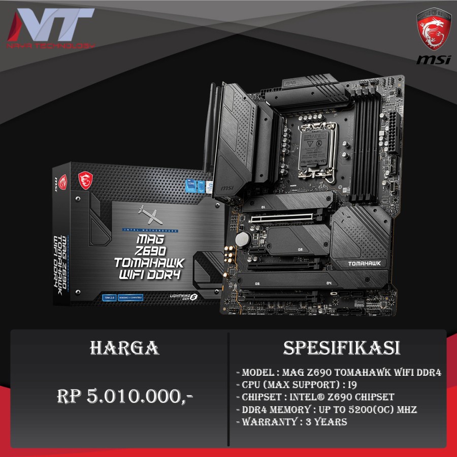 MSI MAG Z690 TOMAHAWK WiFi DDR4