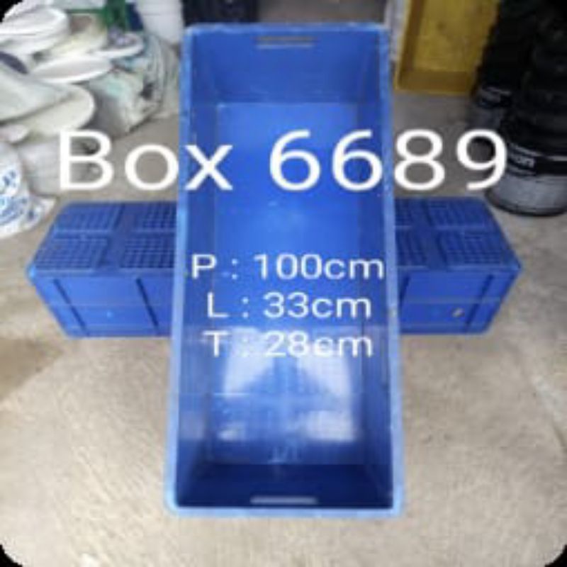 Box Rapat container industri Bak Plastik Ikan Bak Hidroponik Box 6689 random