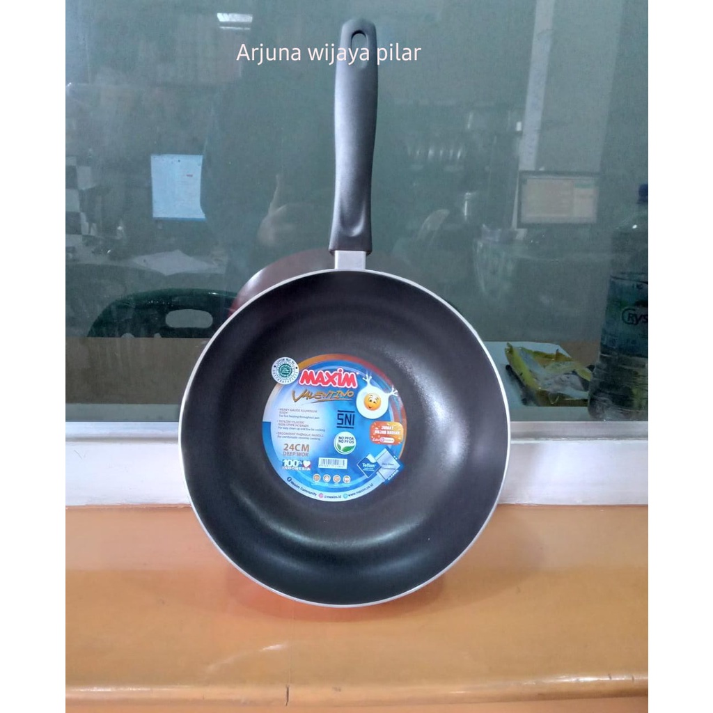 Wajan Cekung Maxim Deep WOK Valentino uk 24cm +Bubblewraap