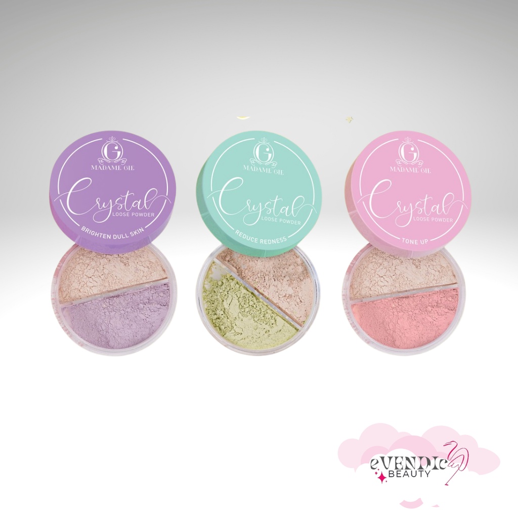 New Original Madame Gie Crystal Loose Powder - MakeUp Bedak Tabur