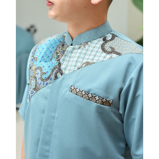 Baju Atasan Pria Baju Koko Alifa Batik