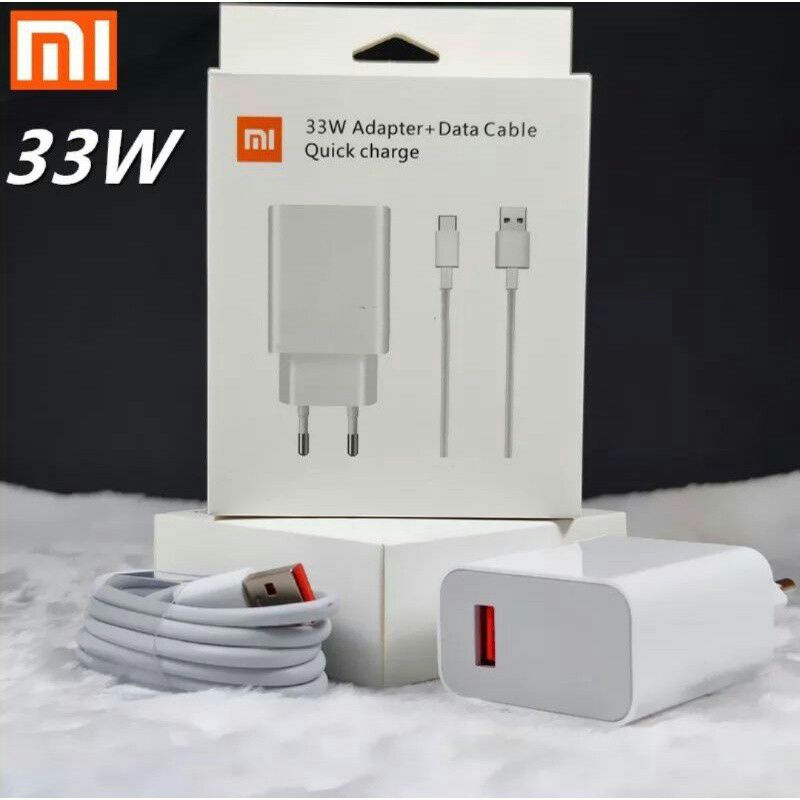 Charger Turbo Xiaomi 33W Type C Original 100% Casan Charger Xiaomi