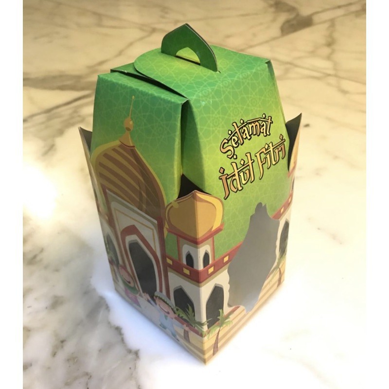 Dus Jinjing Box Toples Kue Kering Dus Toples Lebaran Idul Fitri Packaging Hampers Toples 250 gram Le