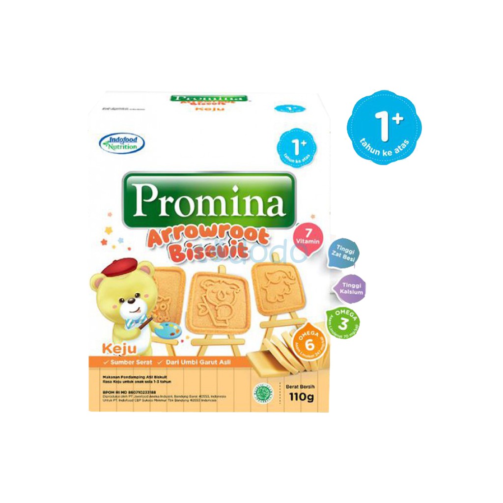 Promina Arrowroot Cookies Keju - Biskuit Bayi