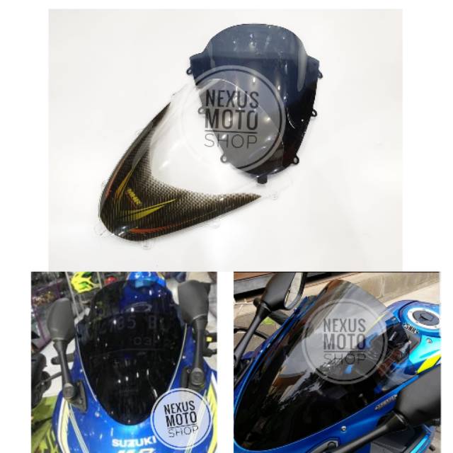 windshield gsx r150 visor karbon gsx r150 windshield MHR GSX R150