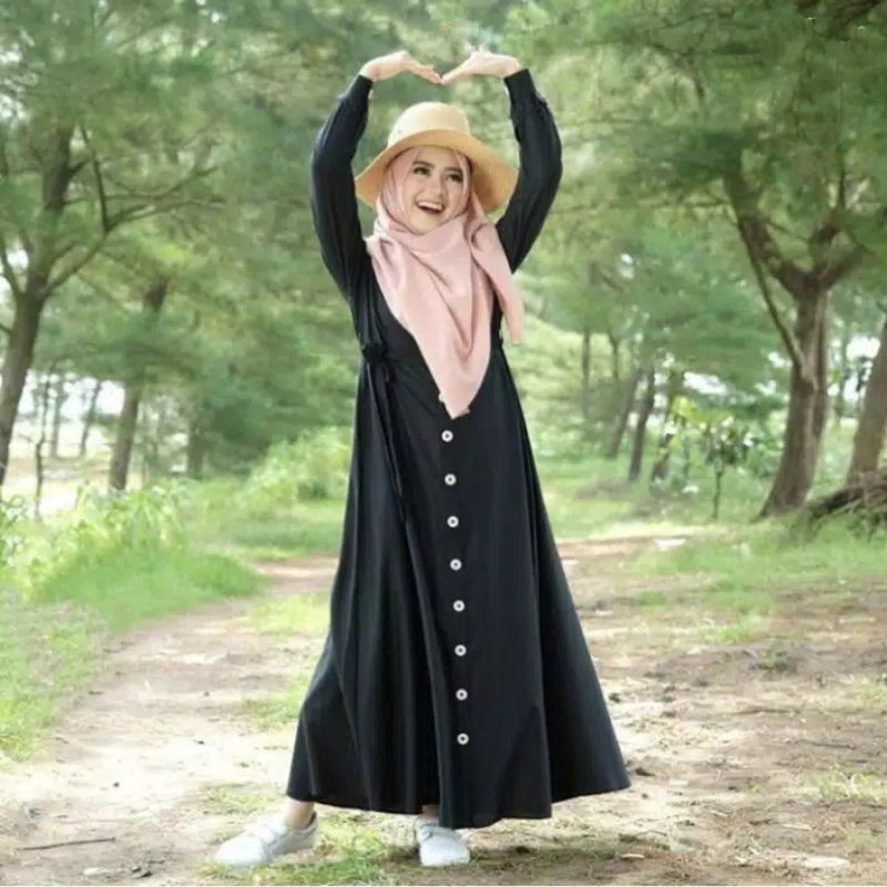 dress casual Maira maxi dress wanita size S.M.L.Xl gamis kondangan