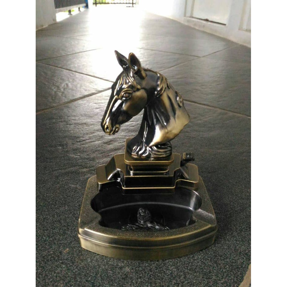 TERMURAH / Asbak Rokok Kuda, Korek Api Kuda, Asbak Unik, Korek Gas Murah