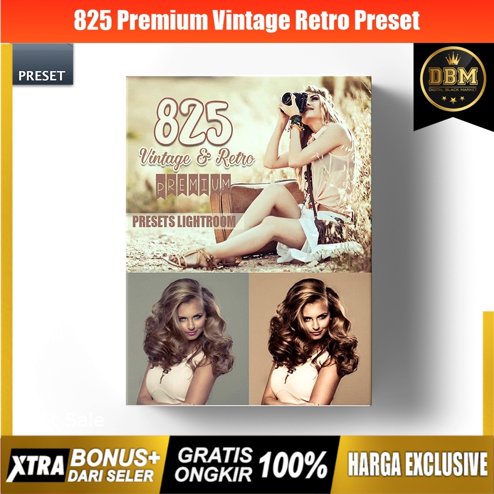 825 Premium Vintage Retro - Lightroom Presets