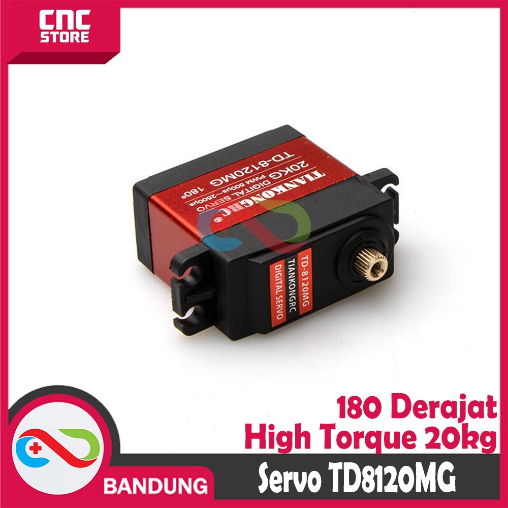 MOTOR SERVO TD8120MG METAL GEAR 180 DERAJAT HIGH TORQUE 20KG FOR RC