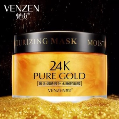 VEZE 24K Real Gold Luxury Effect Hydrating Sleep Mask