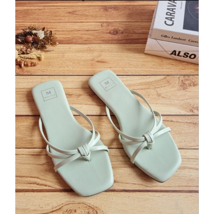 ABBUSHOES RN 08 flat jepit silang kaleza 1cm