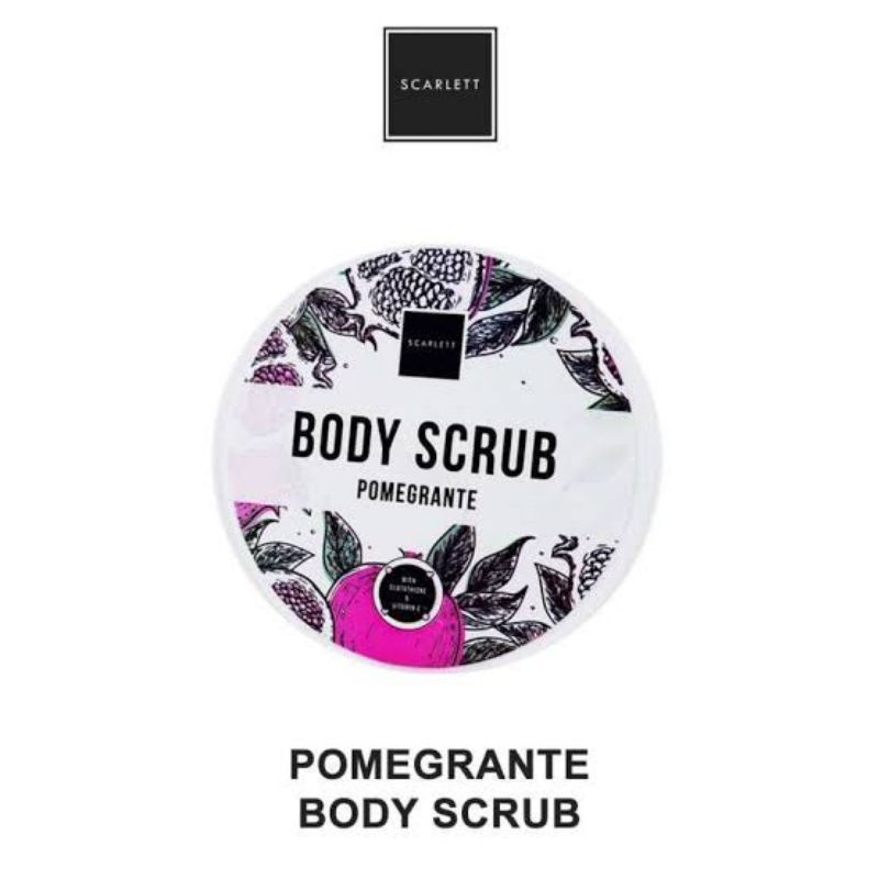 SCARLET BODY SCRUB POMEGRANTE