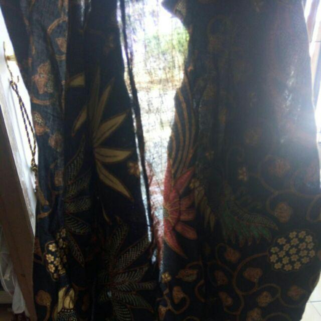 Kemeja Batik Kerja Big Size Jumbo Size Fit Xxl Ld 115 Warna Hitam Putih Casual Formal Kondangan
