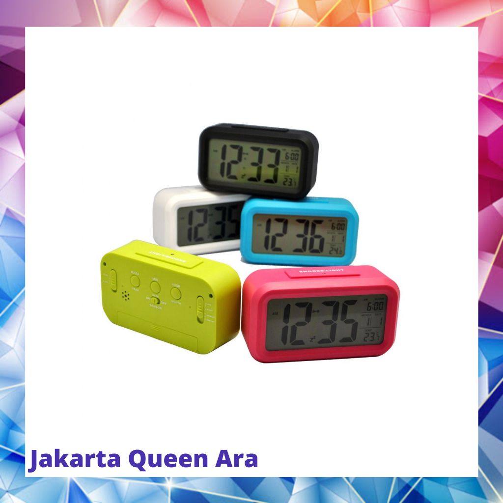 Taffware Fanju Jam LCD Digital Clock with Alarm - JP990